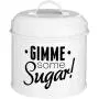 Premier Housewares Pun and Games Tea/Coffee/Sugar Canisters, White, Set of 3 Premier Housewares Pun and Games Tea/Coffee/Sugar Canisters, White, Set of 3
