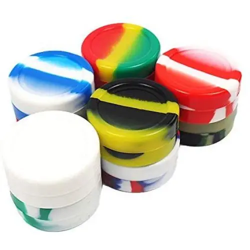 YHSWE 10 11ml Silicone Oil Container Non Stick Wax Concentrate Large Cylinder Jar Food Grade Storage Box Random Color YHSWE 10 11ml Silicone Oil Container Non Stick Wax Concentrate Large Cylinder Jar Food Grade Storage Box Random Color