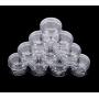 50PCS 10Gram 10ML Cosmetic Sample Containers Small Jars Bottle Storage Container Plastic Round Pot Tiny Makeup Glitter Containers with Screw lids For Nial Arts, Eye Shadow, Powder, Jewelry, Beads