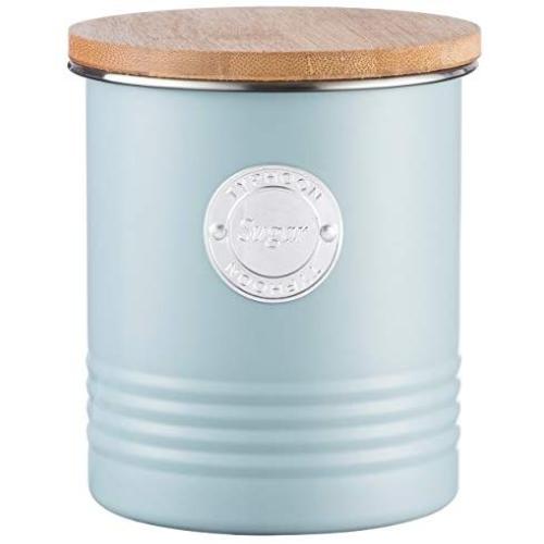 Typhoon 1 Litre Living Sugar Canister, 11 x 11 x 15.5 cm, Blue