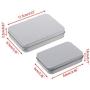 Milue Small Metal Tin Silver Flip Storage Box Case Organizer For Money Coin Candy Key (02#)