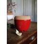 Emile Henry EH348763 Garlic Jar, Ceramic, 14.6 x 14.6 x 13.4 cm, Ceramic, Feu Doux, 14,6 x 14,6 x 13,4 cm