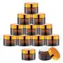 1 Oz Glass Cream Jars with Gold Lid, Empty Amber Glass Containers, Refillable Cosmetic Vials for Salve, Lotion, Ointment (12 PCS) 1 Oz Glass Cream Jars with Gold Lid, Empty Amber Glass Containers, Refillable Cosmetic Vials for Salve, Lotion, Ointment (12 PCS)