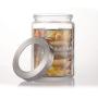 Sealed Storage Jar 4PCS Food Grains Transparent Glass Bottle Tea Coffee Seal Storage Cans 4 Pieces/set DELICATEWNN