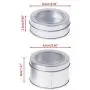 Milue Clear View Tinplate Iron Storage Spice Case Container Tin Box Round Tins (02#) Milue Clear View Tinplate Iron Storage Spice Case Container Tin Box Round Tins (02#)