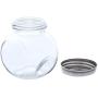 Clear Glass Jar - 15-Pack Mini Slanted Candy Jars with Screw on Lids for Wedding Decoration, DIY, Home, Party Favors, 3.4-Ounce