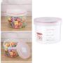Hemoton 700ML Plastic Sealed Storage Canister Clear Moistureproof Cans Food Storage Containers for Snacks Spice Grain Cereals