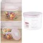 Hemoton 700ML Plastic Sealed Storage Canister Clear Moistureproof Cans Food Storage Containers for Snacks Spice Grain Cereals Hemoton 700ML Plastic Sealed Storage Canister Clear Moistureproof Cans Food Storage Containers for Snacks Spice Grain Cereals
