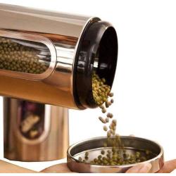 Storage Set - Nocm 3pcs Stainless Steel Window Canister Tea Coffee Sugar Nuts Jar Storage Set Silver - Flour Food Sets Settee Coffee Garage Black Baby Storage Bench Shelf Kids Prokeeper Pantr
