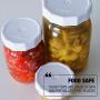 Masontops Tough Tops - Wide Mouth Mason Jar Lid - White - BPA-Free Plastic Screw Caps - Reusable Airtight Storage Covers