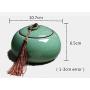 Chinoiserie Style Ceramics Tea Canister Tea Sugar Spice Storage Jar Porcelain Jars For Spices Storage Tank Tea Storage Bottle,3 Ge Fen