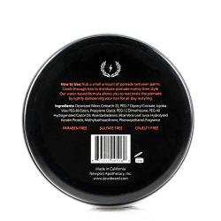 ZEUS Firm Hold Pomade for Men - Paraben Free - Firm Hold Styling Pomade for All Hair Types (4.0 oz Jar)