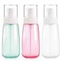 Fine Mist Spray Bottle 3.4oz/ 100ml Empty Cosmetic Refillable Travel Containers Plastic Hair Spray Bottle Sprayer for Perfume Skincare Makeup Lotion (3color)