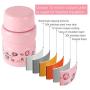 Vmotor Insulated Lunch Container Thermos Food Jar 17 oz Stainless Steel Vacuum Bento Lunch Box for Kids Adult with Spoon Leak Proof Hot Cold Food for School Office Picnic Travel Outdoors