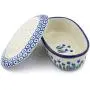 Polish Pottery 5?-inch Jar with Lid made by Ceramika Artystyczna (Water Tulip Theme) + Certificate of Authenticity Polish Pottery 5?-inch Jar with Lid made by Ceramika Artystyczna (Water Tulip Theme) + Certificate of Authenticity