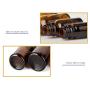 3Pcs 20ML Amber Glass Empty Refillable Roll-On Bottles with Stainless Steel Roller Ball and Black Cap Essential Oil Perfume Eye Essence Fluid Cosmetic Containers Dispense Sample Vials for Beauty