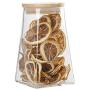 WANGLXST Sealed Bottle, Food Storage Container, Dried Fruit Bottle Good Sealing Heat-Resistant Borosilicate Glass Sealed Cans, Storage Jar, Transparent