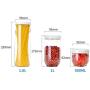 YTF-Food storage tank, plastic easy to clean transparent storage container, kitchen cabinet refrigerator sealed cans 3 sets