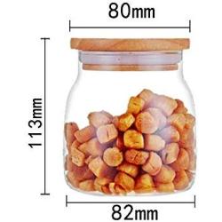 Yl Ly Cork Glass Sealed Jar Rose Dried Fruit Coffee Bean Storage Tank Shaped Spherical Bottle 550Ml Oak Cover