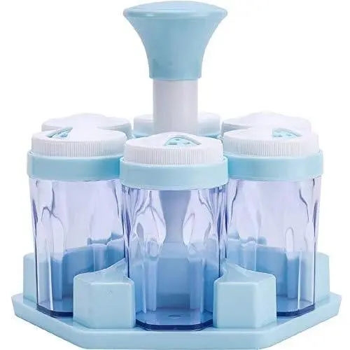 Étagère Rotative pour Épices, Jeu de 6 Bouteilles Plastiques avec Bouchons, Rangement Épices, Maison, Restaurant, Hôtel, Cuisine, Barbecue. Étagère Rotative pour Épices, Jeu de 6 Bouteilles Plastiques avec Bouchons, Rangement Épices, Maison, Restaurant, Hôtel, Cuisine, Barbecue.