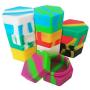 SZBS Silicone Containers jars 10pcs/lot 26ml hexagon shape assorted color container for Dab Oil Silicone Storage Container wax Concentrate Jar Dab Container (10)