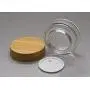 2PCS 50G/1.7OZ Refillable Glass Jars Empty Clear Cosmetic Containers with Bamboo Lids Makeup Face Cream Lotions Ointments Bottles Storage Portable Travel Bottle Packing Pot 2PCS 50G/1.7OZ Refillable Glass Jars Empty Clear Cosmetic Containers with Bamboo Lids Makeup Face Cream Lotions Ointments Bottles Storage Portable Travel Bottle Packing Pot