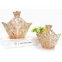 YL LY Creative Crystal With Lid Snack Storage Jar Candy Box Sugar Bowl Dried Fruit Jar Home Jewelry Decoration Small Transparent Diamond