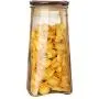 Buolo Glass Sealed Jar Coffee Color Storage Tank Milk Powder Jar Enzyme Jar Honey Glass Wine Bottle 2 Sets 1500Ml2