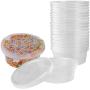 Slime Jars With Lids - Slime Containers for Slime Supplies - Plastic Container for Slime Foam Ball Storage Containers with Lids for 45g Slimes (4.5oz) by
