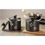 Mini Spice Jars Combination Creative Seasoning Jar Japanese Set Ceramic Household Three-piece Set