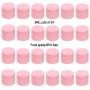 FAYERXL 5 Gram Pink Cosmetic Containers 24pcs Sample Jars Tiny Makeup Sample Containers DIY Jars with lids