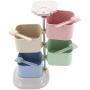 JUSTDOLIFE Spice Jar Set 4-Layer Salt Bottle Seasoning Container Multi-purpose Spice Box with Spoons