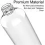 Klare Plastik-Sprühflaschen, Flutain 4er Set, 4 x 473 ml leere Sprühflaschen mit einstellbarem Düsenaufsatz, für feinen Sprühnebel – ideal für Reinigungslösungen.