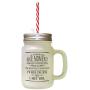 Black Could Pick One Moment I Pick That Day That Met You Frosted Glass Mason Jar With Straw