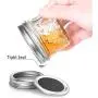 SXUDA Mason Jar BPA-freie Mini-Tiegel mit Standarddeckeln und Bändern, Jelly-Tiegel für Marmelade, Honig, Hochzeitsschuhe, Duschduschuhe, Babybrei, DIY Magnet Gewürzbehälter, 25er Pack