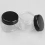 10er Set Kosmetikleere Glaskaraffen für Lidschatten, Gesichtcreme, Mini-Box (10/20g), Klar