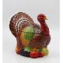 Premium Gifts Turkey Design Ceramic Cookie Jar 10-3/8-Inch Storage
