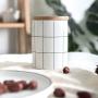 Food Storage Containers with Lids Airtight Bpa Free Large, Ceramic Pottery Cereal Containers Canister Cookie Jar for Kitchen Pantry Organization Candy Bulk, 700mL/900mL (Size : 700mL)