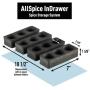 AllSpice InDrawer Spice Storage System (12 Hole with Jars)