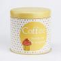 Nicoles Workshop Colorful Dot Mini Storage Metal Jar,Covered,&quotCoffee",Yellow