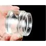 3PCS 5g/5ml/0.17oz Leere Wiederbefüllbare Transparente Glasbehälter mit Schwarzschraubverschluss – Tragbare Reiseflaschen, Kosmetik-Probenbehälter, Aufbewahrungskrüster für Augencreme, Gel, Salben