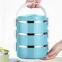 Thermos Essiglassbehälter, 304 Edelstahl, bruchsicher, versiegelt, isoliert, Tragbarer Griff, 2800 ml (Farbe: Rot)