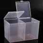 2 Colors Clear Compartments Holder Organizer Container Gel Polish Remover Cleaning Cotton Pad Swab Storage Box,pink 2 Colors Clear Compartments Holder Organizer Container Gel Polish Remover Cleaning Cotton Pad Swab Storage Box,pink