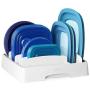 YouCopia 50172 StoraLid Food Container Lid Organizer, Medium, White