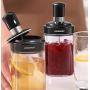 CSPFAIRY Food Grade Glass with Spoon Kitchen Spice Jars Seal Multifunction Solid Solution Seasoning Ketchup Bottle