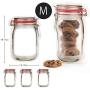 Enkrio Reusable Zip lock Snack Bags, Mason Jar Zipper Food Saver Storage Bags for Travel Camping