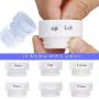 SunHorde Silicone Travel Bottles Set Leak Proof for Sanitizer, Liquid Hand Soap, Refillable Cosmetic Containers, 3.3 oz Carry-on TSA Approved, with Facial Cleansing Brush, Shower Lanyard for Shampoo