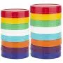 Macddy Colored Wide Mouth Round Plastic Mason Jar Lids, 16 Pack Food-Grade Recyclable Plastic Storage Caps for Mason, Canning Jars - Anti-Scratch Resistant Surface first-rate Macddy Colored Wide Mouth Round Plastic Mason Jar Lids, 16 Pack Food-Grade Recyclable Plastic Storage Caps for Mason, Canning Jars - Anti-Scratch Resistant Surface first-rate