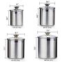 Cooks Standard 02553 4-Piece Canister Set, 4 pcs, Stainless Steel