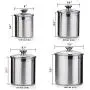 Cooks Standard 02553 4-Piece Canister Set, 4 pcs, Stainless Steel